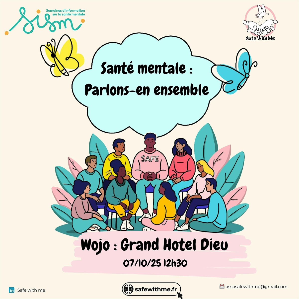 Conférence-débat santé mentale - by Safe With Me, 7 October | Event in Lyon | AllEvents