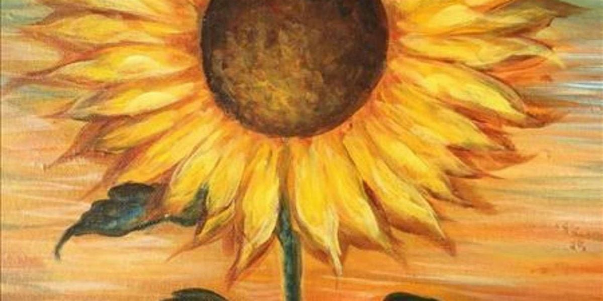 Sunset Sky With Sunflower - Paint and Sip by Classpop!™, 27 July | Event in Baytown | AllEvents