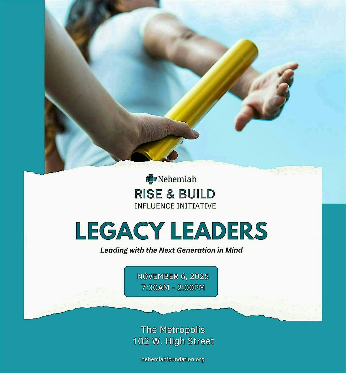 Nehemiah "Rise and Build" -  Leadership Breakfast and SUMMIT, 6 November | Event in Springfield