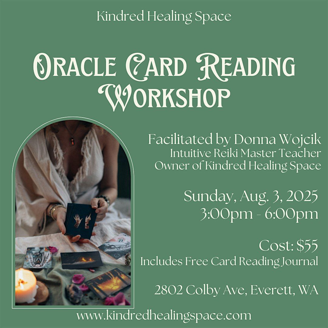 Oracle Card Reading Workshop, 3 August | Event in Everett | AllEvents