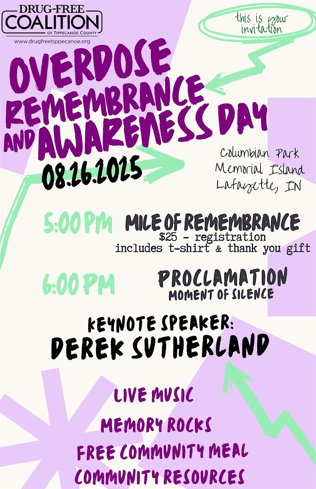 Mile of Remembrance, 26 August | Event in Lafayette | AllEvents