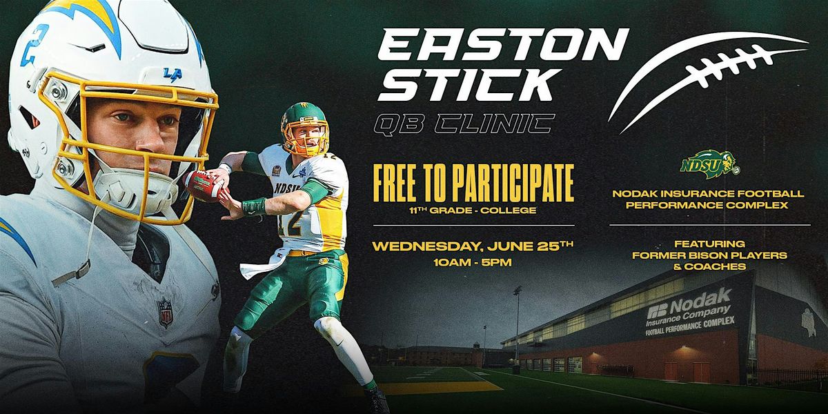 3rd Annual Easton Stick QB Clinic, 25 June | Event in Fargo | AllEvents