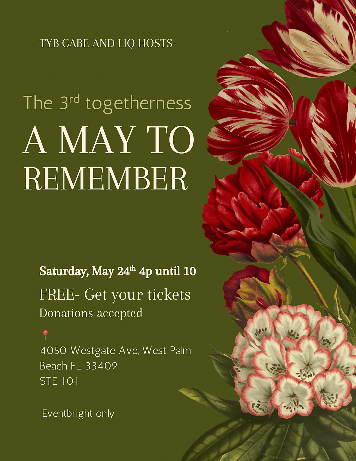 A May to Remember!, 24 May | Event in West Palm Beach | AllEvents