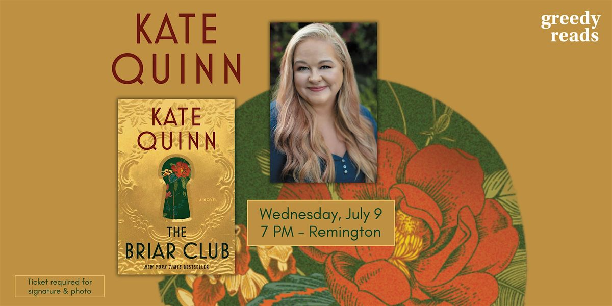 Kate Quinn presents THE BRIAR CLUB, 9 July | Event in Baltimore | AllEvents
