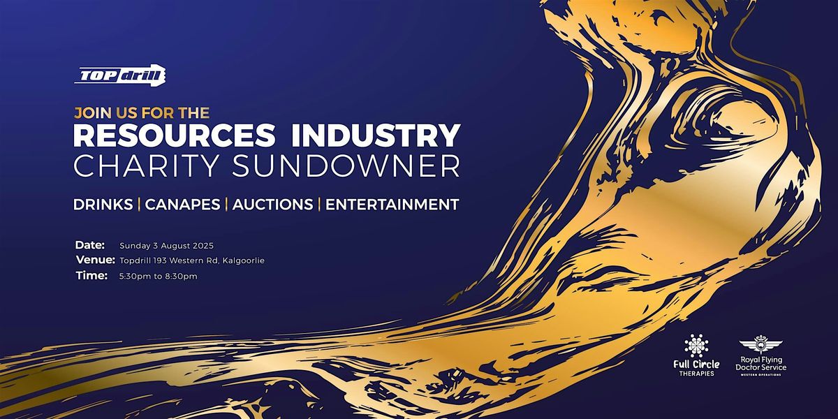 Resources Industry Charity Sundowner - Hosted by Topdrill, 3 August | Event in Karlkurla | AllEvents