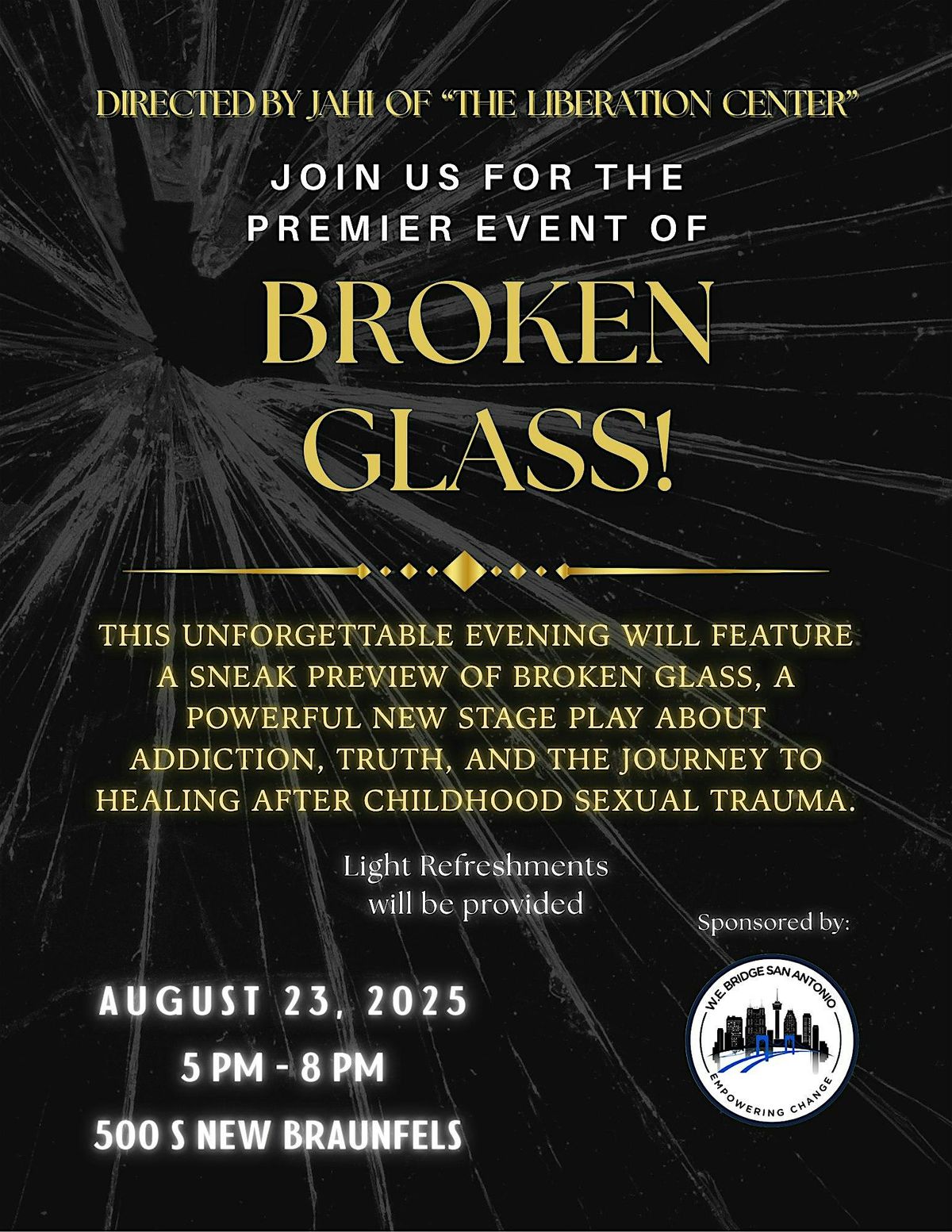 Premier Event of Broken Glass!, 23 August | Event in San Antonio | AllEvents