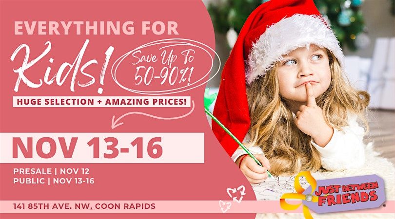 Kids' Huge Pop-Up Sale in Coon Rapids - Winter Tickets, 13 November | Event in Coon Rapids | AllEvents