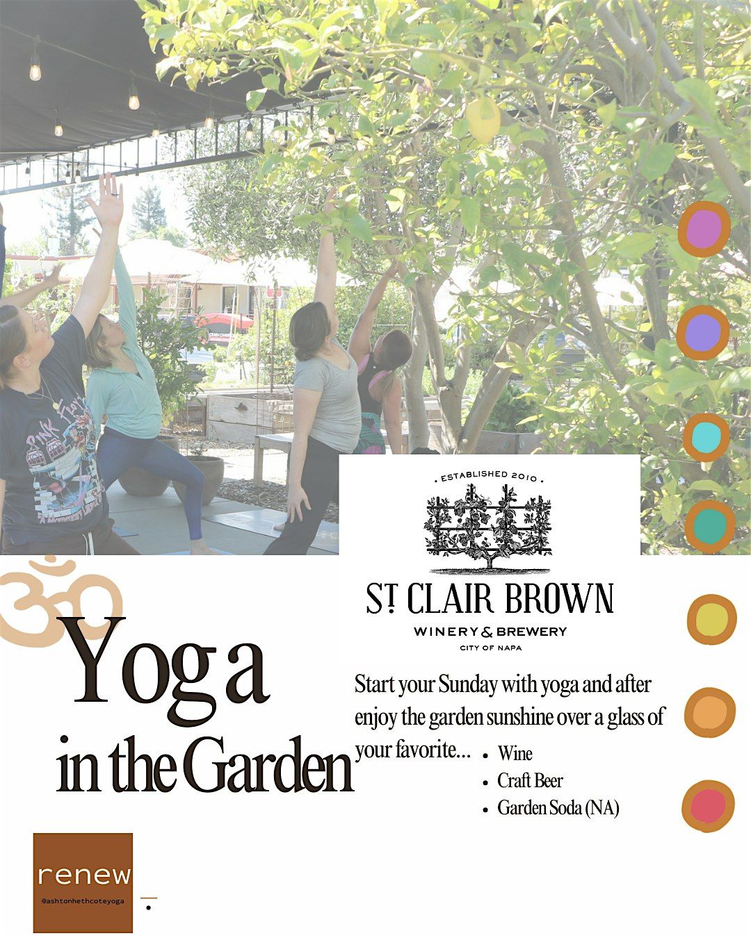Yoga In The Garden, 3 August | Event in Napa | AllEvents