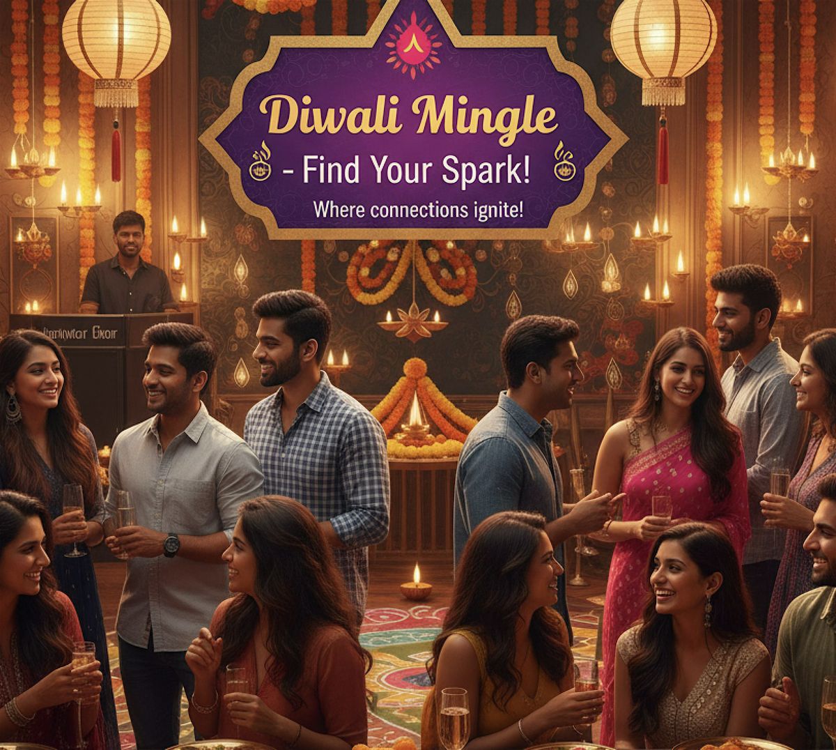 Singles' Diwali Mixer | Ages 21-49| Oct 18, 3:30 pm | RM 212, SF, 18 October | Event in San Francisco | AllEvents