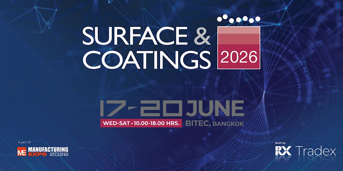 Surface & Coatings 2026, 17 June | Event in Bangna | AllEvents
