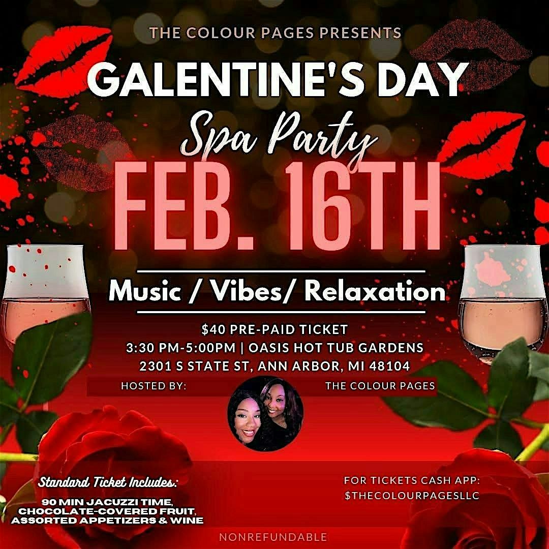 Galentine’s Day Spa Party, Oasis Hot Tub Gardens Ann Arbor, 16