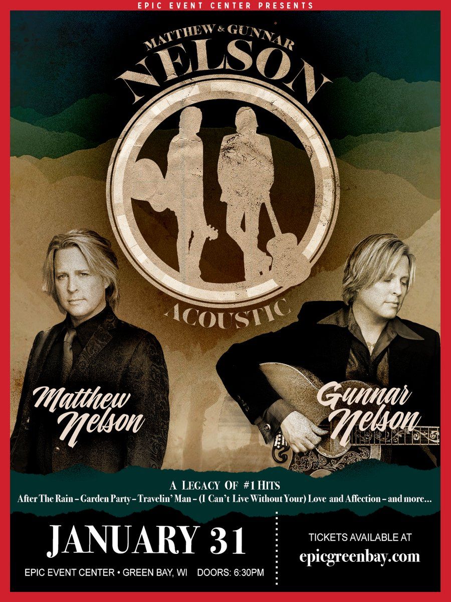 Matthew & Gunnar Nelson, 30 January | Event in Green Bay | AllEvents