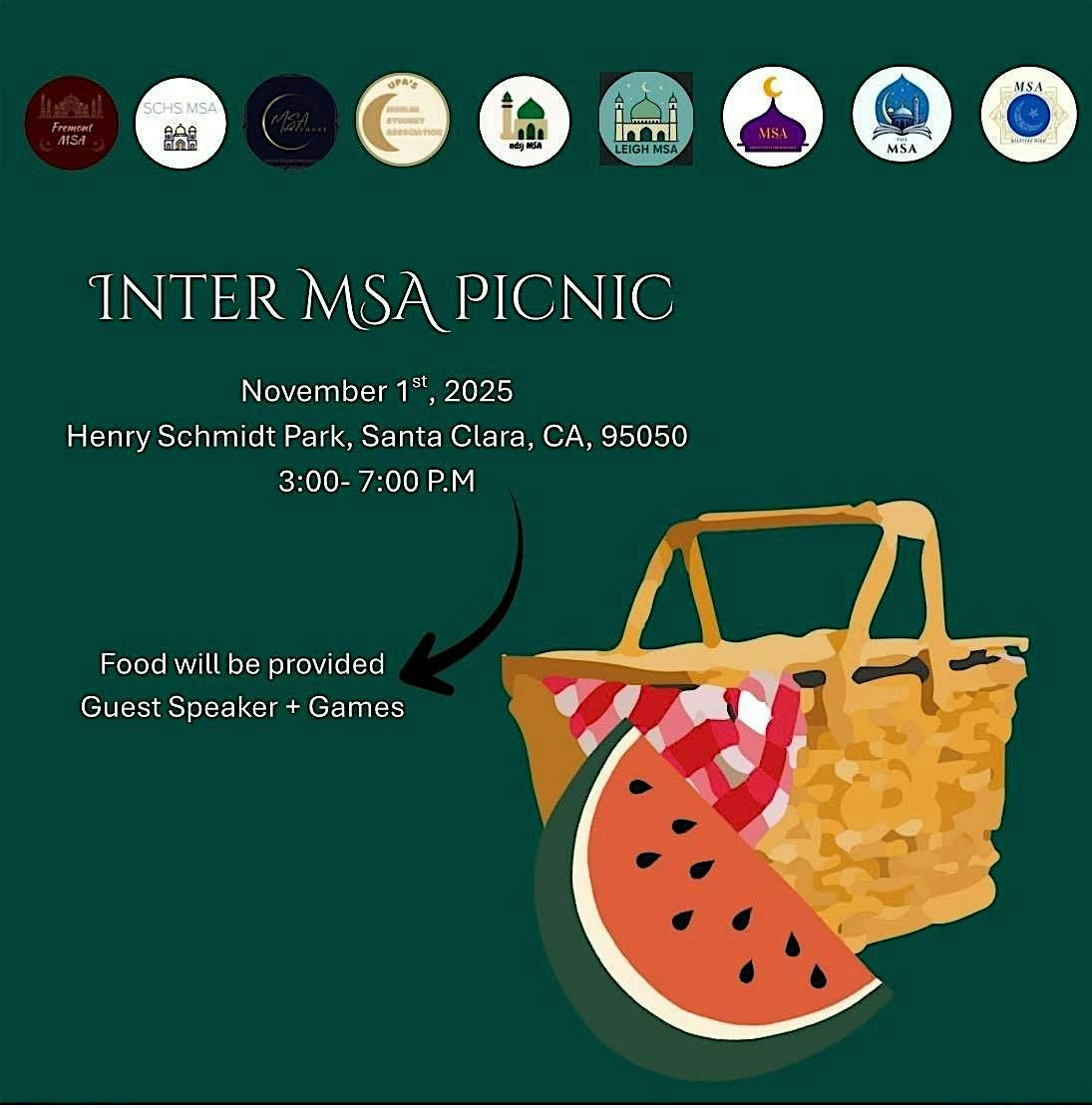 Inter MSA Picnic, 1 November | Event in Santa Clara | AllEvents