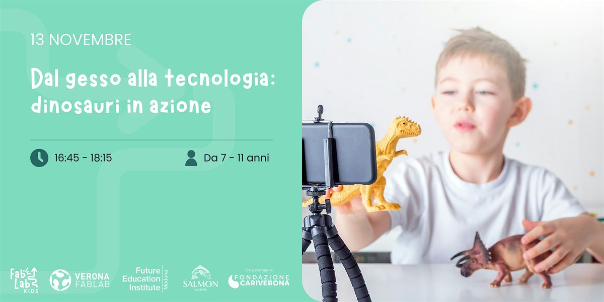 Stop motion : dinosauri in azione  da 7 a 11 anni, 13 November | Event in Verona | AllEvents