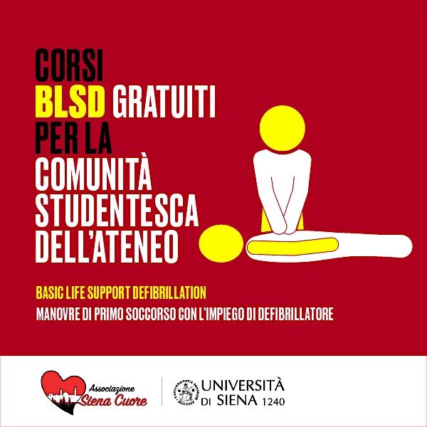 Corsi BLSD - Siena Cuore per tutte/i le/gli studentesse/i Unisi, 4 October | Event in Siena | AllEvents