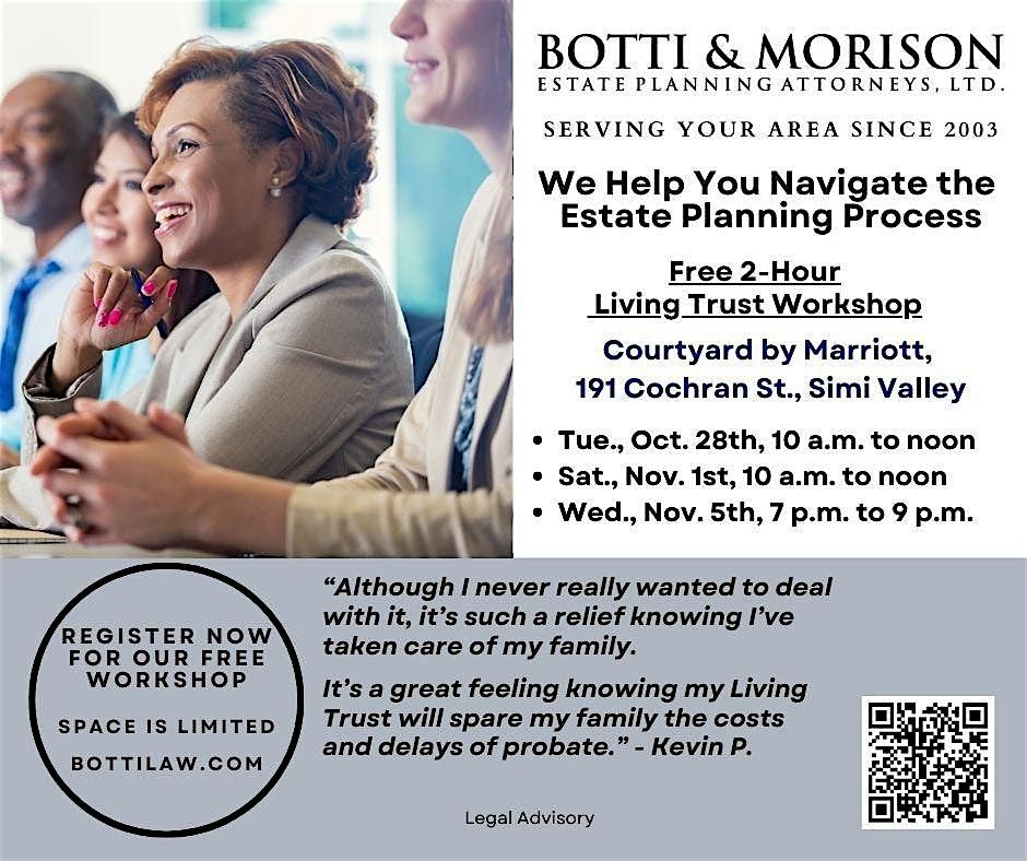 Free Estate Planning Workshop - Protect What Matters Most., 28 October | Event in Simi Valley | AllEvents