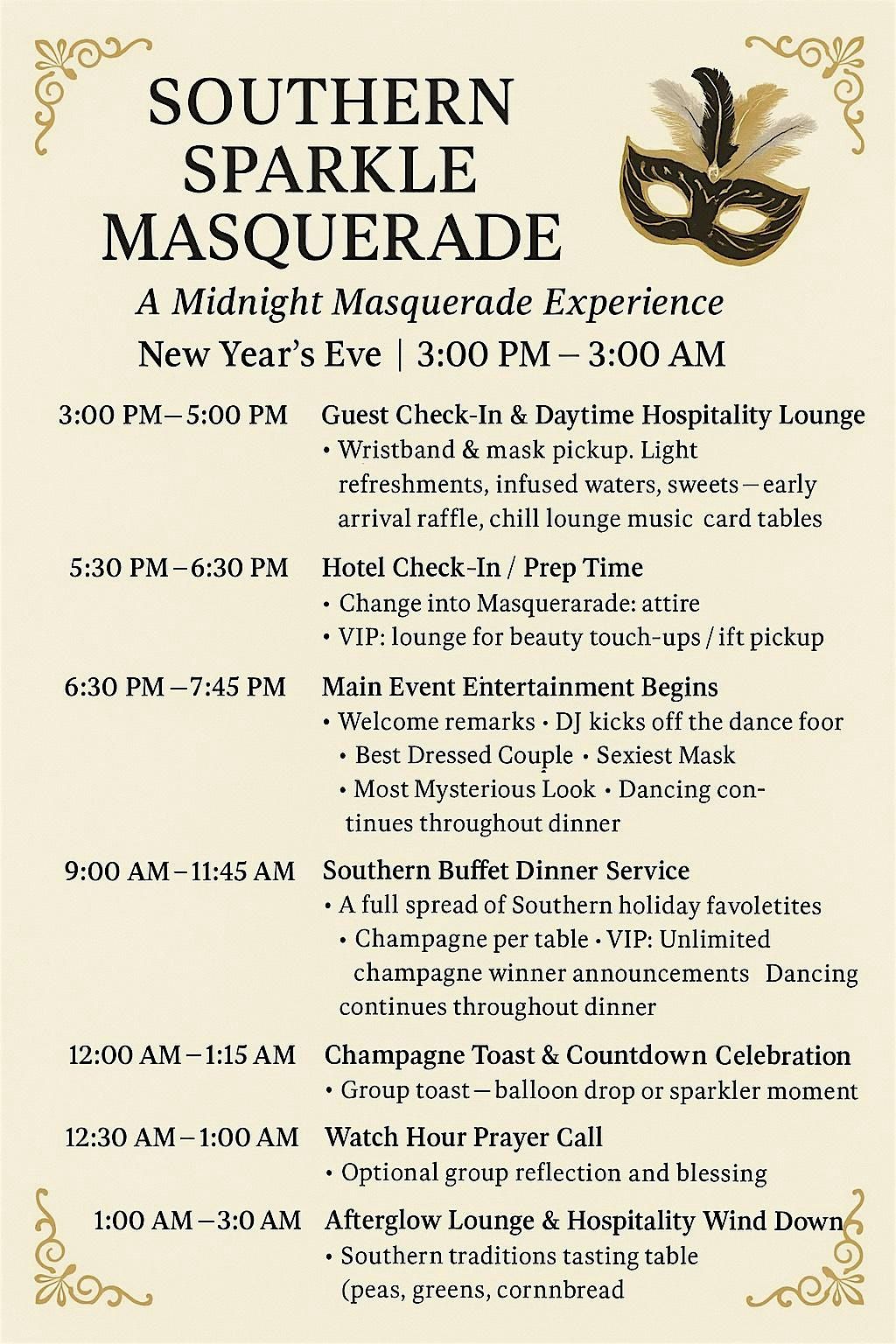 The Desert of Maryland Presents: A Southern Sparkle Masquerade, 31 December | AllEvents