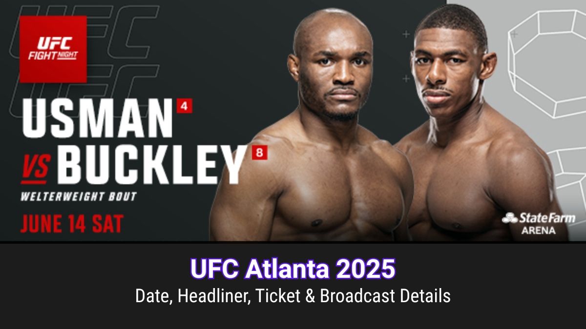 UFC Fight Night: Usman vs. Buckley, 13 June | Event in Atlanta | AllEvents