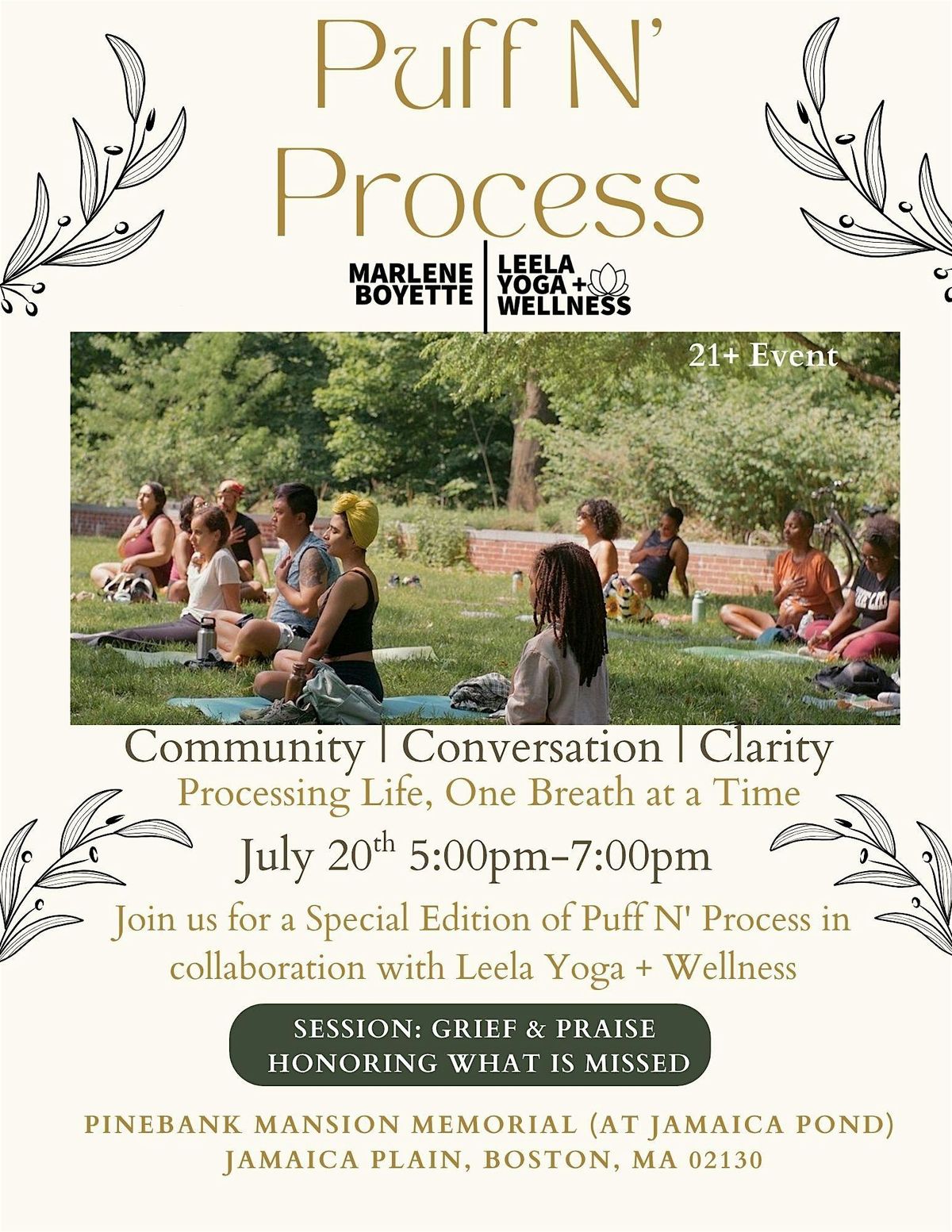 A Restorative Gathering of Remembrance & Release, 20 July | Event in Boston | AllEvents