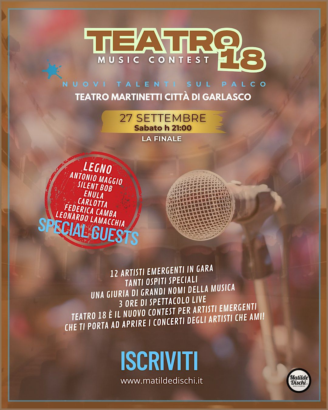 TEATRO18, 27 September | Event in Garlasco | AllEvents