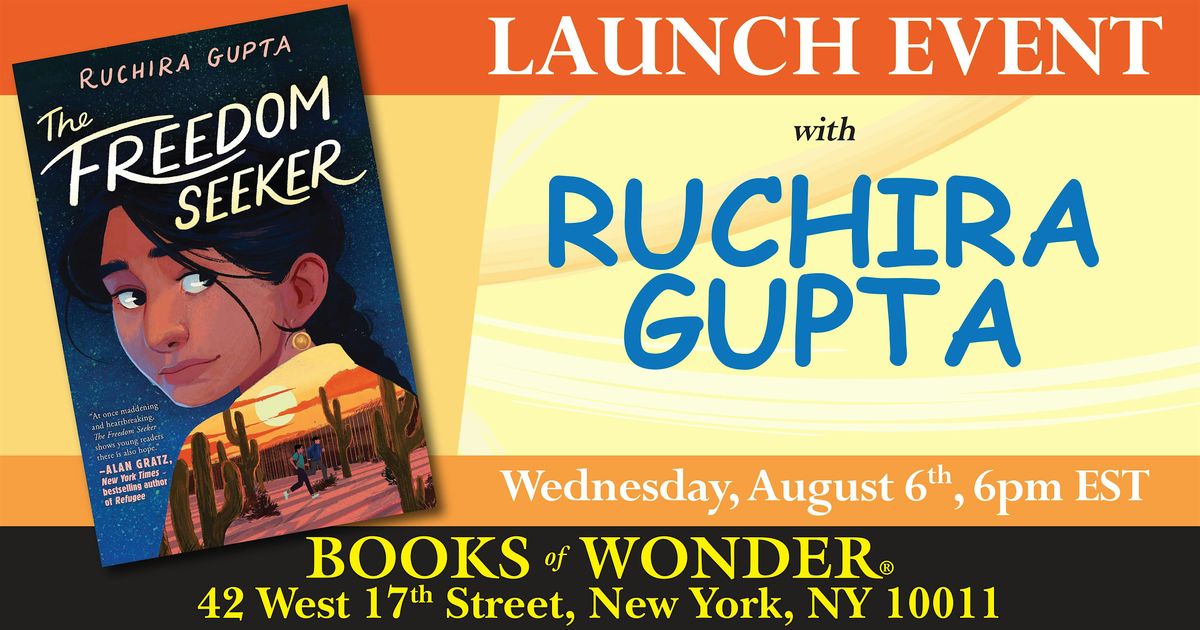 Launch Event | The Freedom Seeker by Ruchira Gupta, 6 August | Event in New York | AllEvents