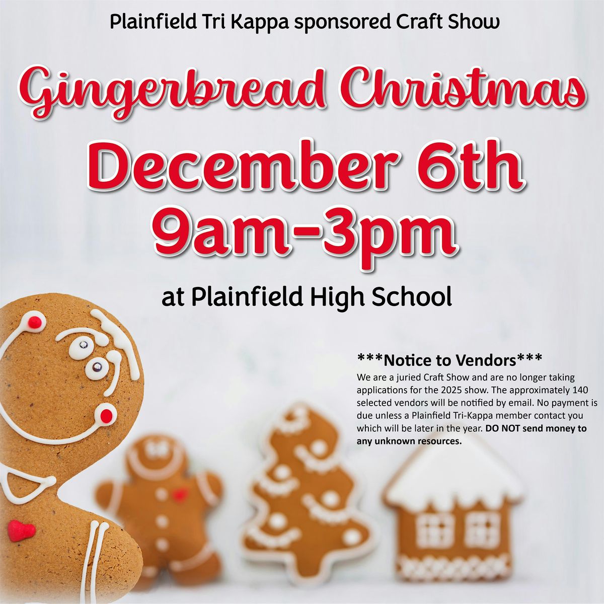Gingerbread Christmas 2025; presented by Plainfield Tri Kappa, 6 December | Event in Plainfield | AllEvents