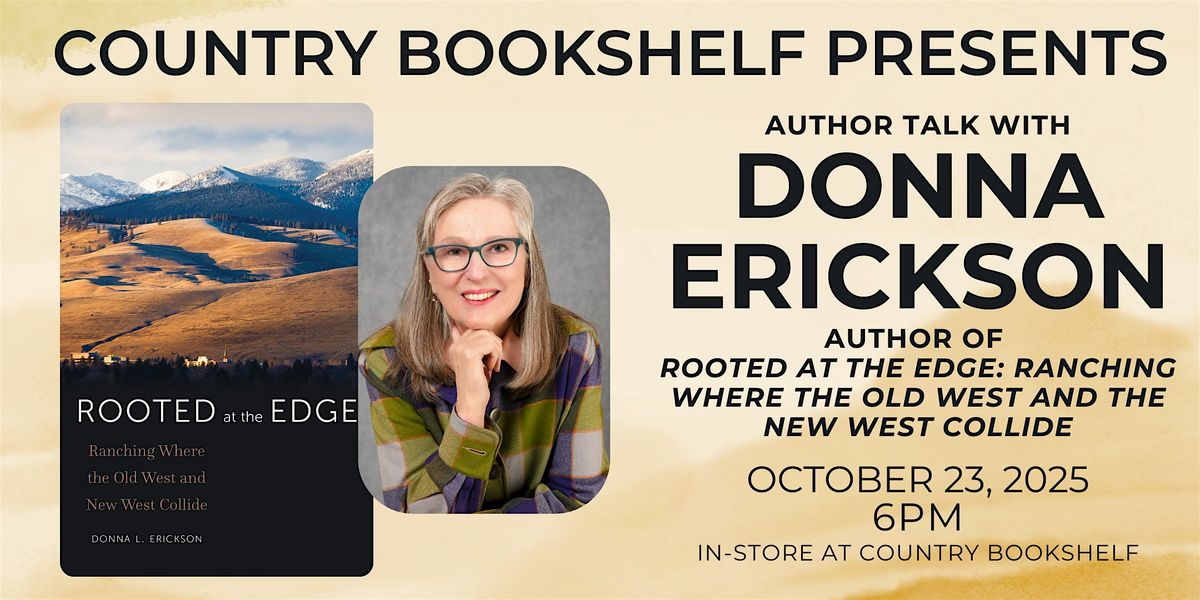 Author Talk with Donna L. Erickson, 23 October | Event in Bozeman | AllEvents