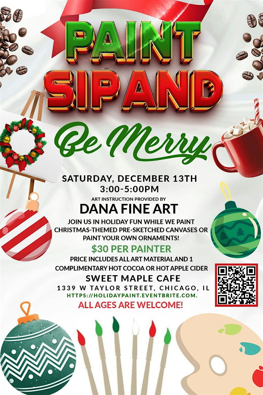 Holiday Paint pARTy, 13 December | Event in Chicago | AllEvents