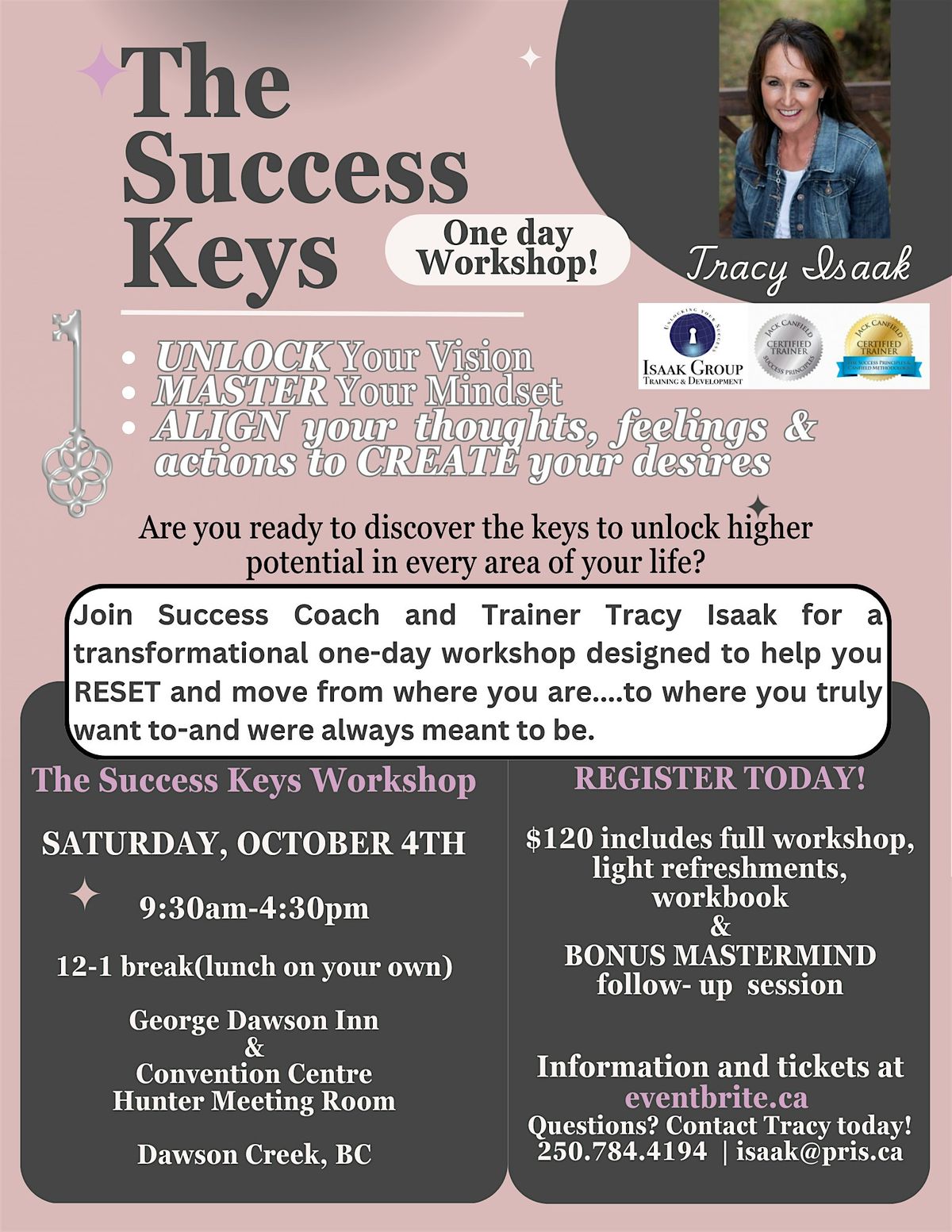 The Success Keys - One Day Workshop | Event in Dawson Creek | AllEvents