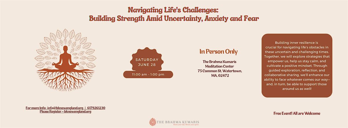 Navigating Life's Challenges: Building Strength Amid Uncertainty, Anxiety a, 19 July | Event in Watertown