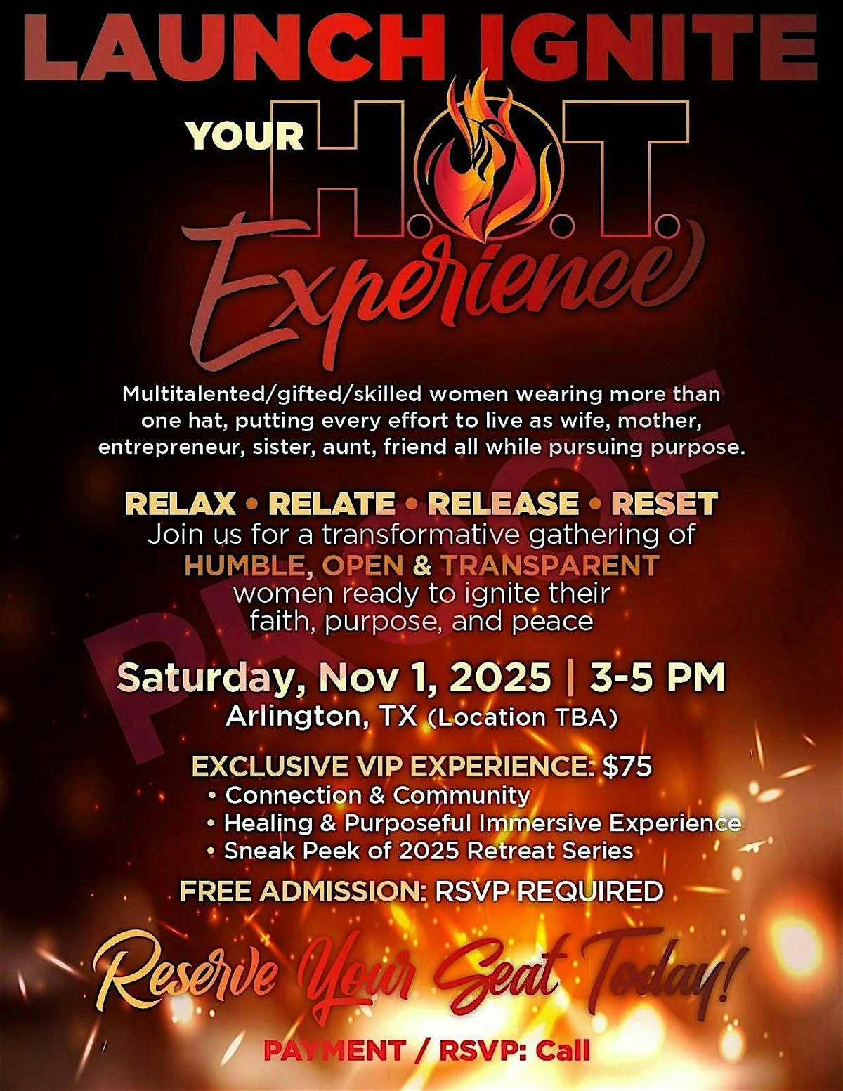 LAUNCH IGNITE Your H.O.T. EXPERIENCE   (Humble. Open. Transparent.):, 10 January | Event in Arlington | AllEvents