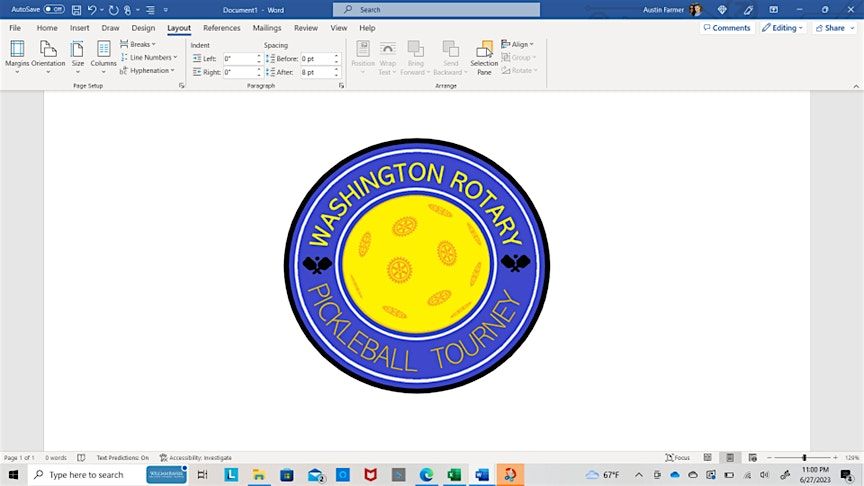 Washington Rotary 3rd Annual Pickle Ball Tournament, 14 September | Event in Washington | AllEvents