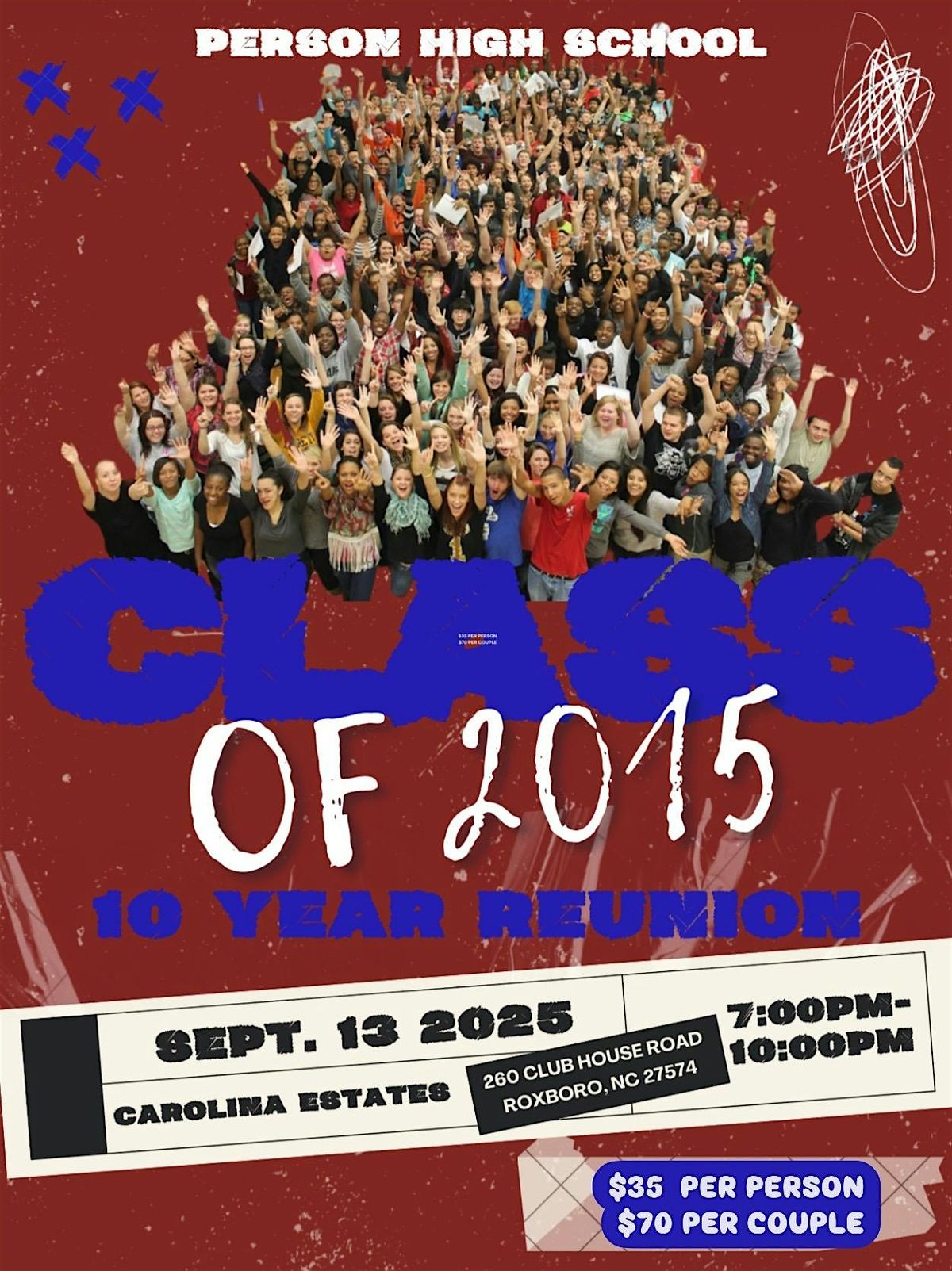 Class of 2015 Ten Year Reunion, 13 August | Event in Roxboro | AllEvents