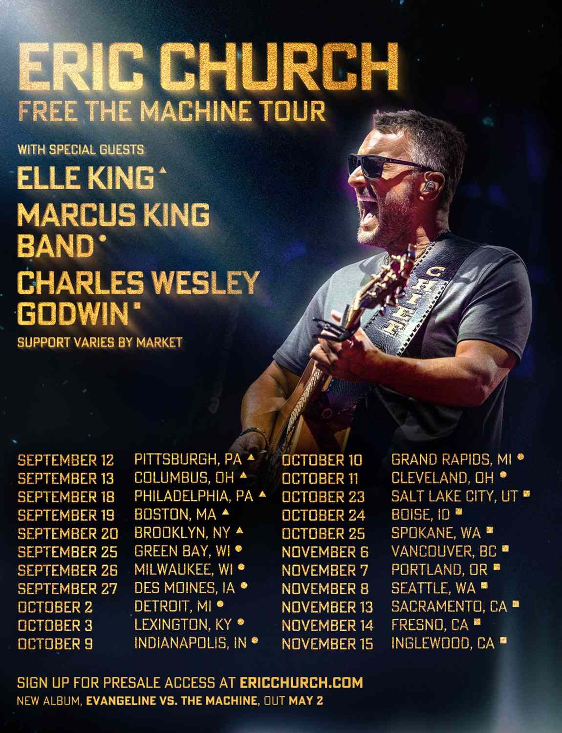 Eric Church Brooklyn Tickets, 20 September | Event in Brooklyn | AllEvents