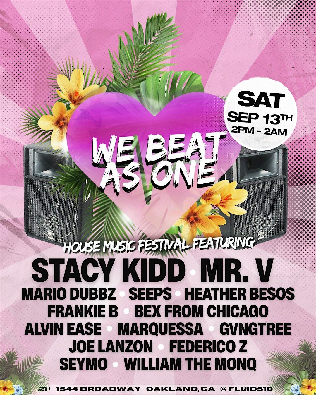 We Beat As One Festival, 13 September | Event in Oakland | AllEvents