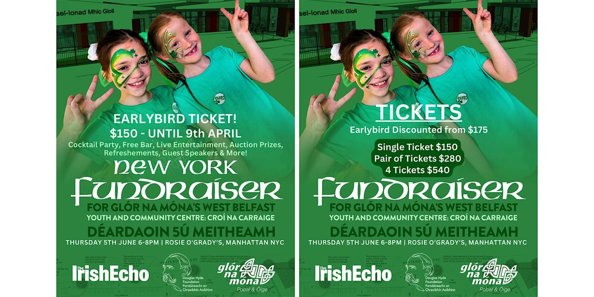 Glór na Móna Croí Na Carraige NYC Fundraiser - Rosie O’Grady’s, Manhattan, 5 June | Event in New York