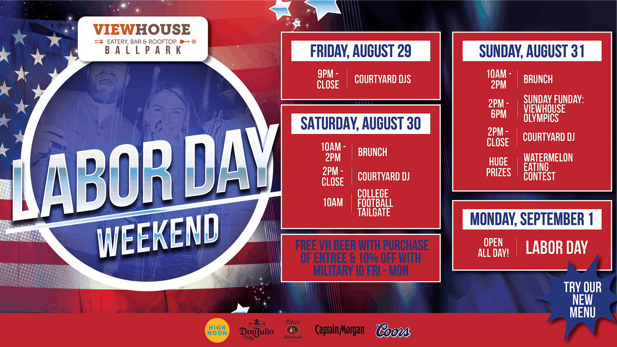 Labor Day Weekend at ViewHouse Ballpark, 29 August | Event in Denver | AllEvents