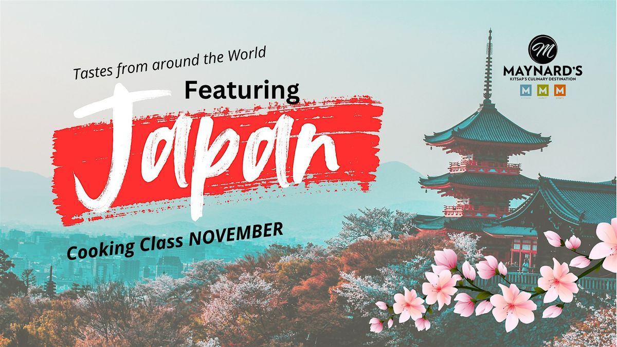 Tastes from around the World: Japan Cooking Class, 6 November | Event in Silverdale | AllEvents