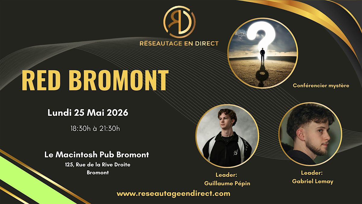 RED BROMONT, Le Macintosh Pub Bromont Inc., 25 May 2026 | AllEvents