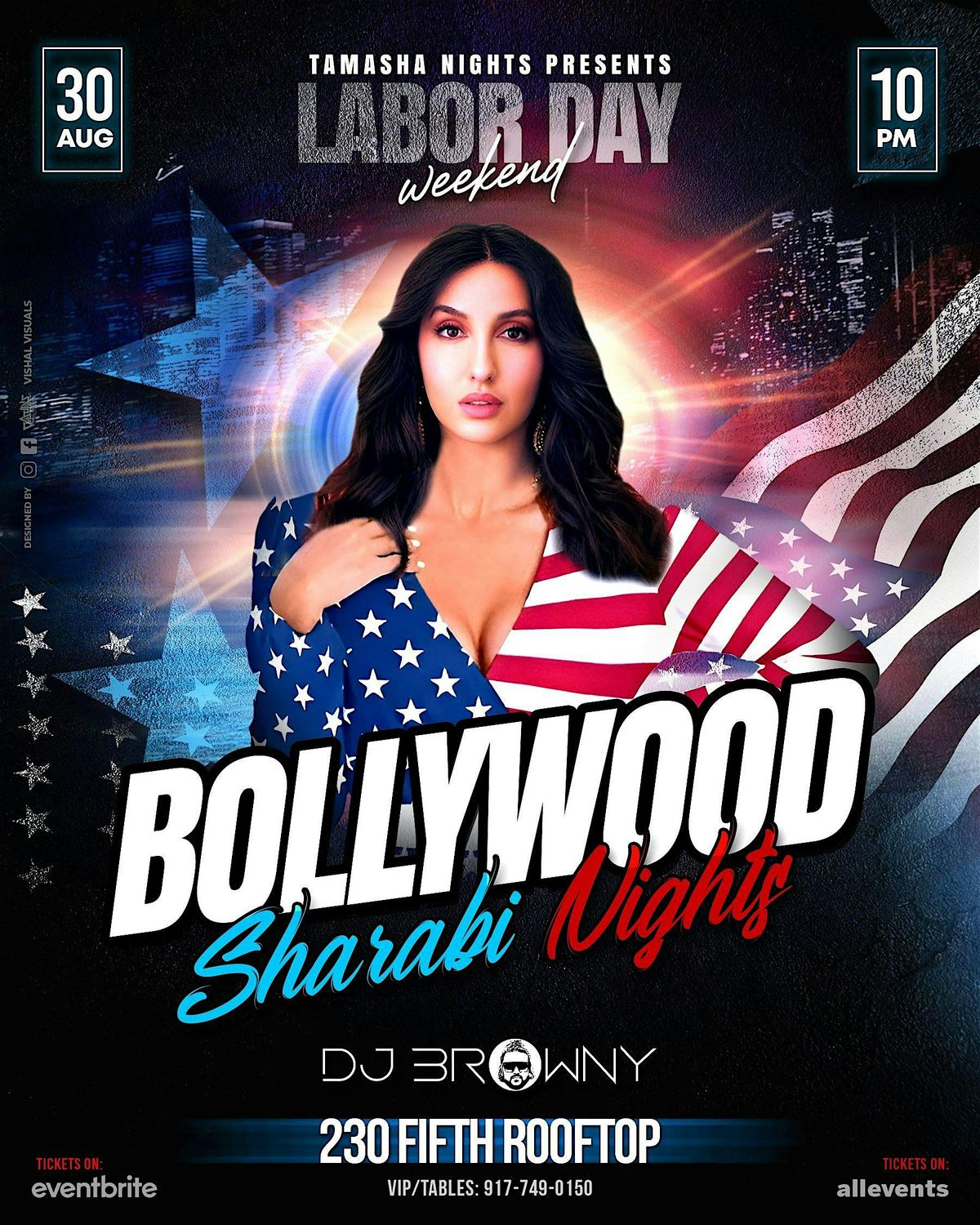 NYC'S #1 DESI PARTY, AUG 30TH, BOLLYWOOD WITH DJ BROWNY @230 FIFTH ROOFTOP, 30 August | Event in New York