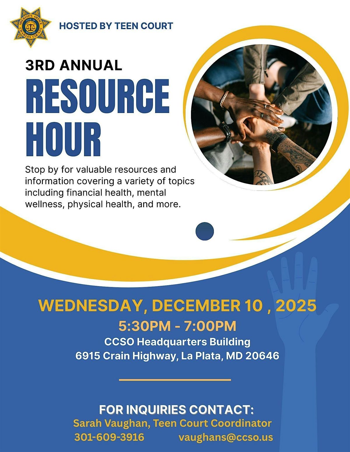 3rd Annual Resource Hour, 10 December | Event in La Plata | AllEvents