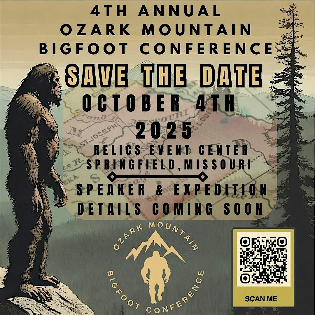 Ozark Mountain Bigfoot Conference, 4 October | Event in Springfield | AllEvents