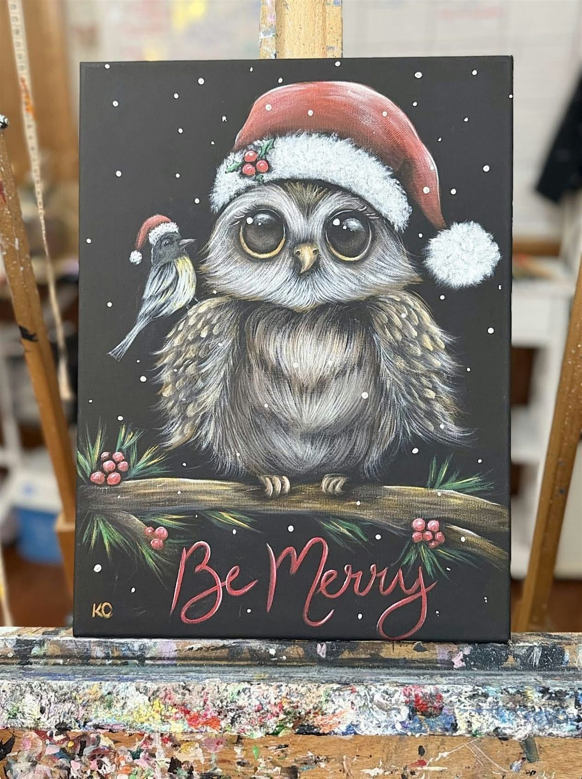 Owl I Want for Christmas Paint & Sip, 5 December | Event in Huntingdon | AllEvents
