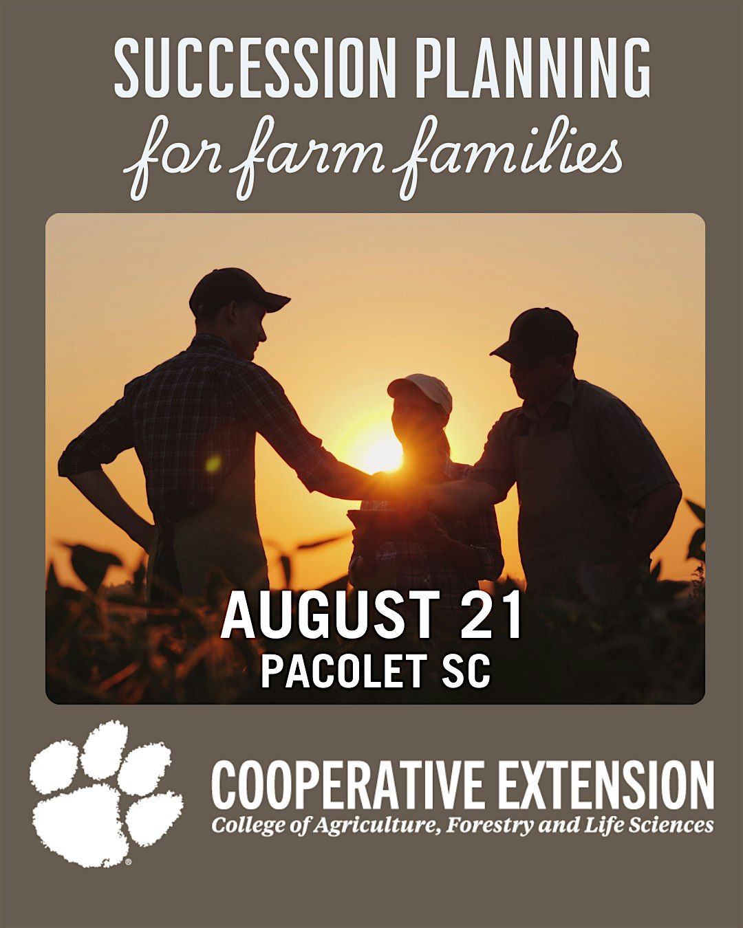 Succession Planning for Farm Families, 21 August | Event in Pacolet | AllEvents