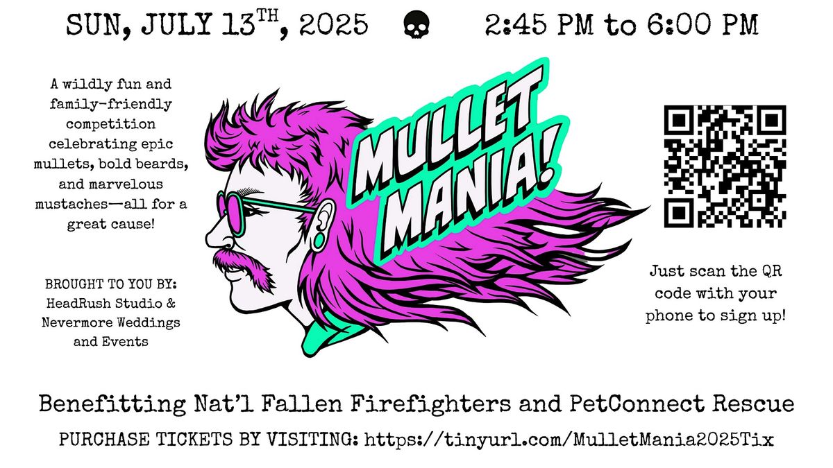 MULLETMANIA!- Mullet, Mustache and Beard Contest @ Steinhardt Brewing Co., 13 July | Event in Frederick | AllEvents