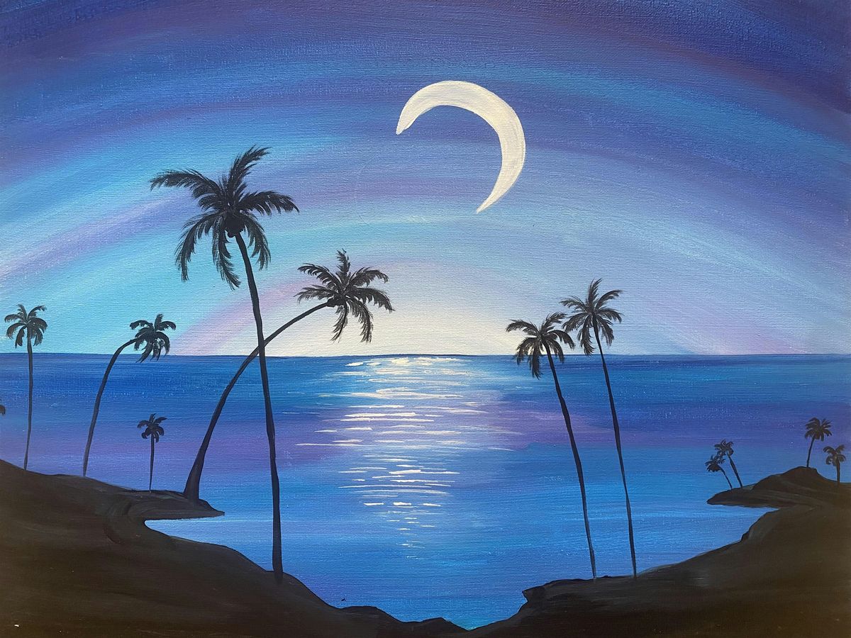 Ocean Moonlight Paint and Sip in Dana Point with Rooftop ocean views!, 18 July | Event in Dana Point | AllEvents