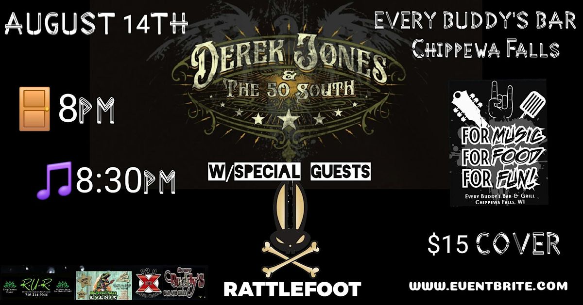 DEREK JONES & RATTLEFOOT, 14 August | Event in Chippewa Falls | AllEvents