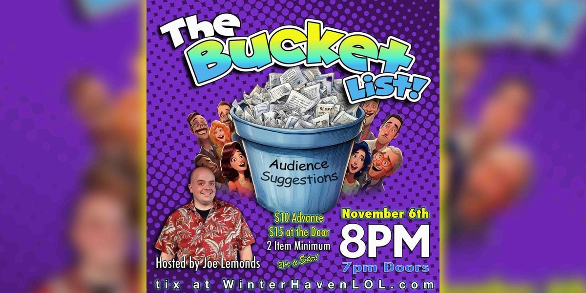 The Bucket List!, 6 November | Event in Winter Haven | AllEvents