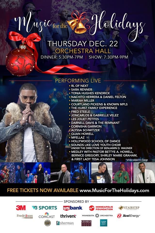 Music for the Holidays 2022 Dinner & Live Concert!, Orchestra Hall