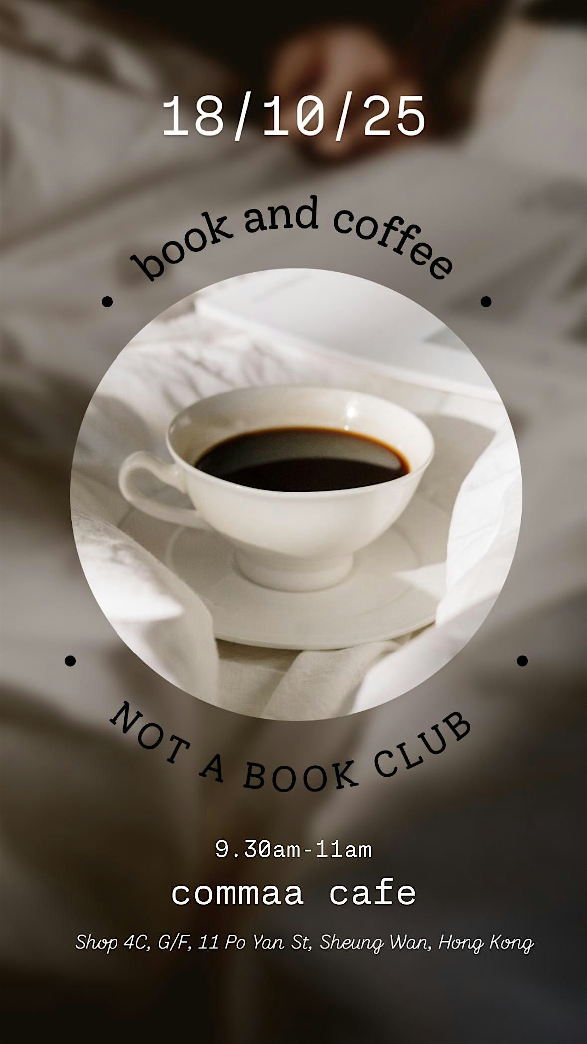 Not a book club, 18 October | Event in Hong Kong | AllEvents